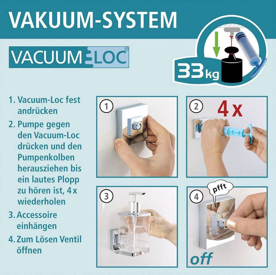 Wenko Doucherekje Vacuum-Loc Quadro 1 etage