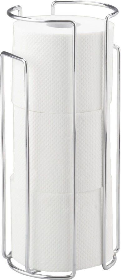 Wenko Toilet-voorraadrollenhouder Wandhouder Chroom voor 3 wieltjes