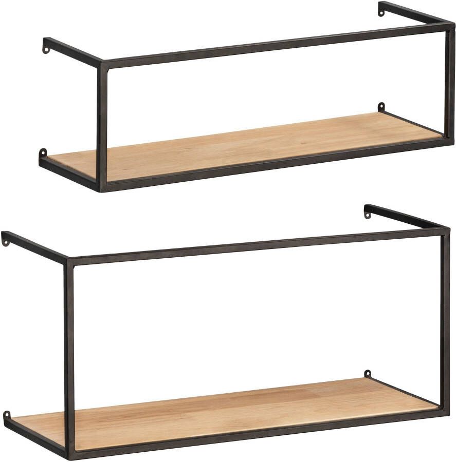 Wenko Wandplank Geo set van 2 in 2 afmetingen