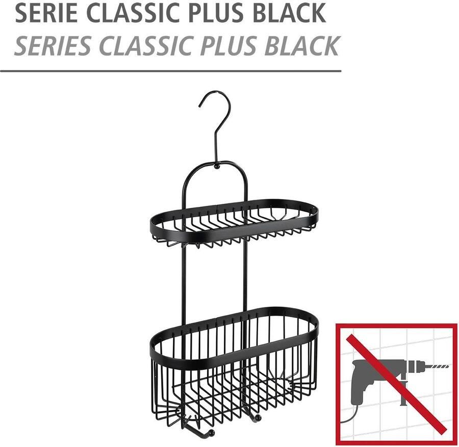 Wenko Badkamerrekje Classic plus black