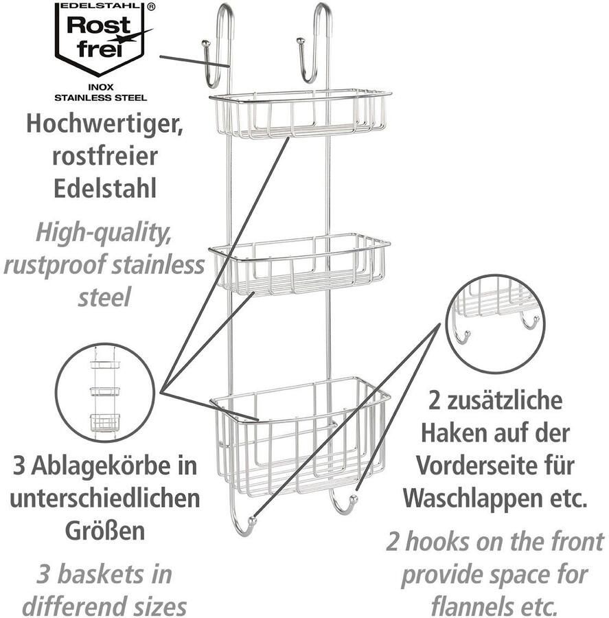 Wenko Badkamerrekje Olesi 3 verdiepingen