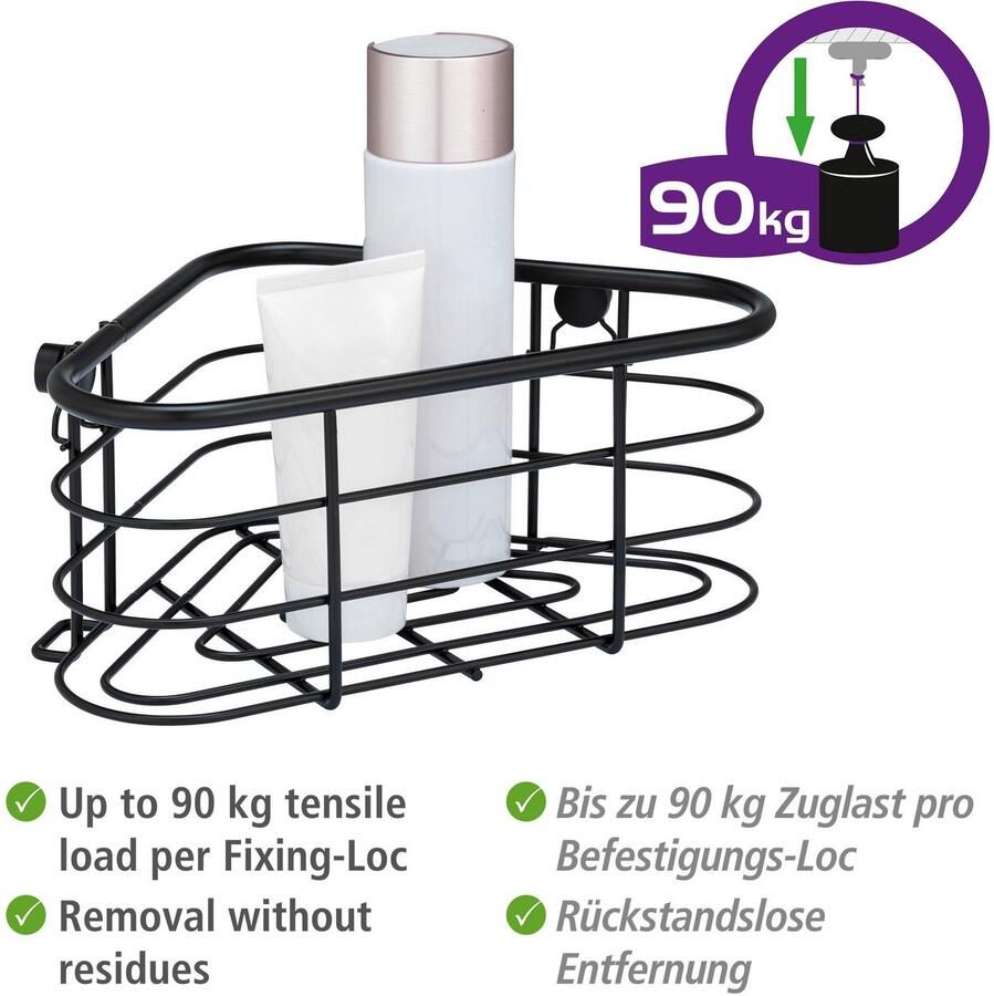 Wenko Badkamerrekje Trestina Hoekrek van edelstaal