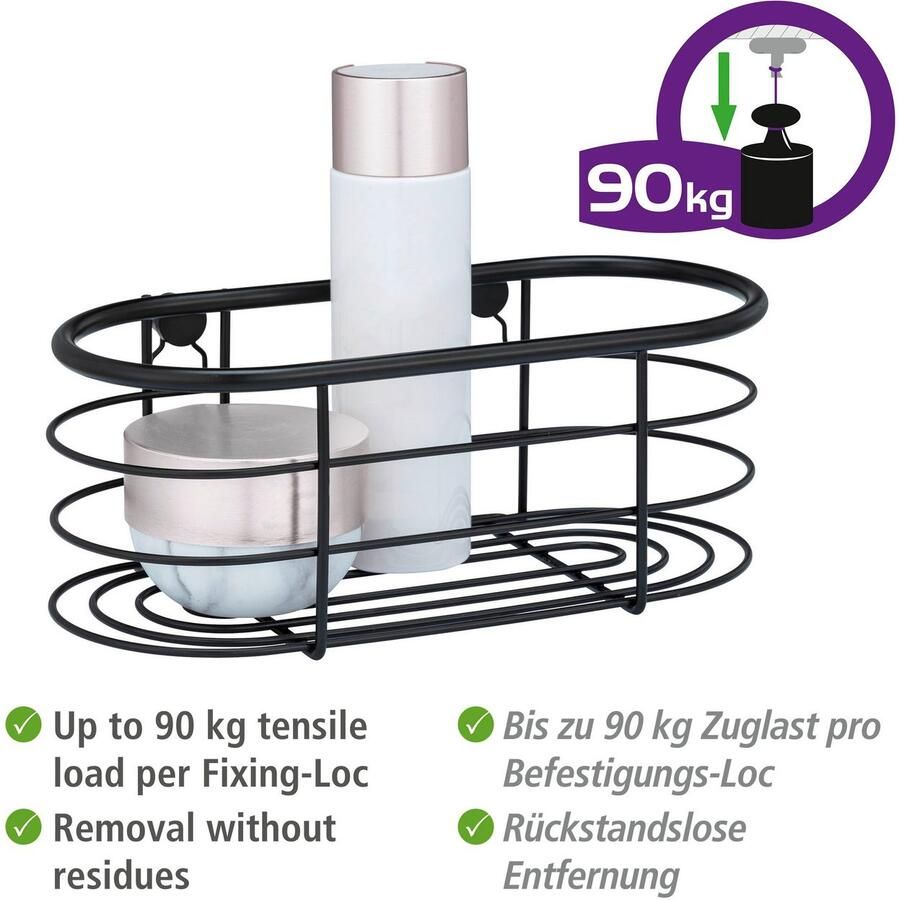 Wenko Badkamerrekje Trestina voor wandmontage van edelstaal