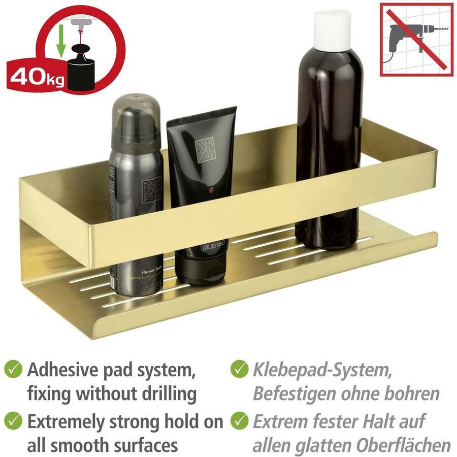 Wenko Badkamerrekje Turbo-Loc Genova Bevestigen zonder boren