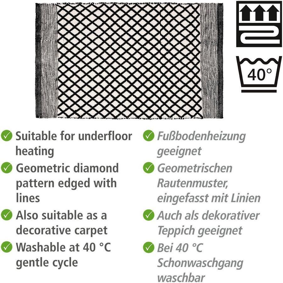 Wenko Badmat Tara BxL: 50 x 80 cm (1 stuk)
