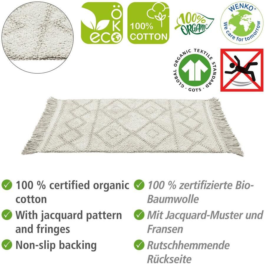 Wenko Badmat Urla BxL: 60 x 90 cm (1 stuk)