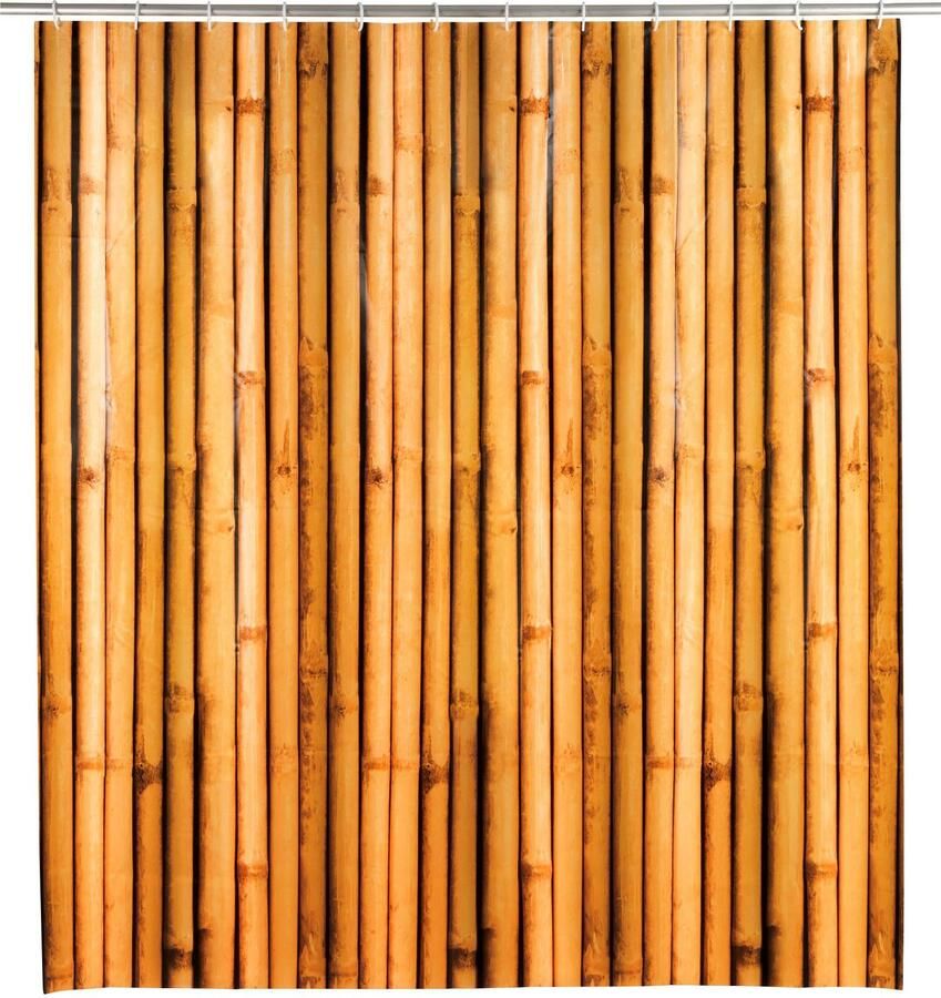 Wenko Douchegordijn Bambusa Hoogte 200 cm