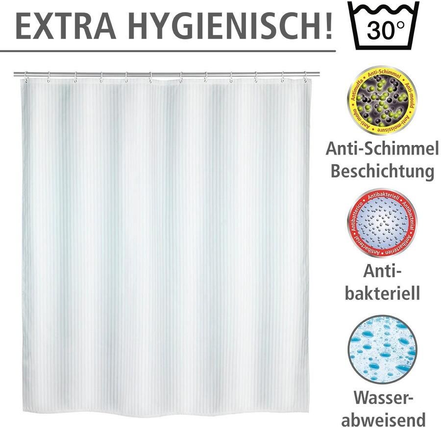 Wenko Douchegordijn Paleis Hoogte 200 cm polyester. Wasbaar