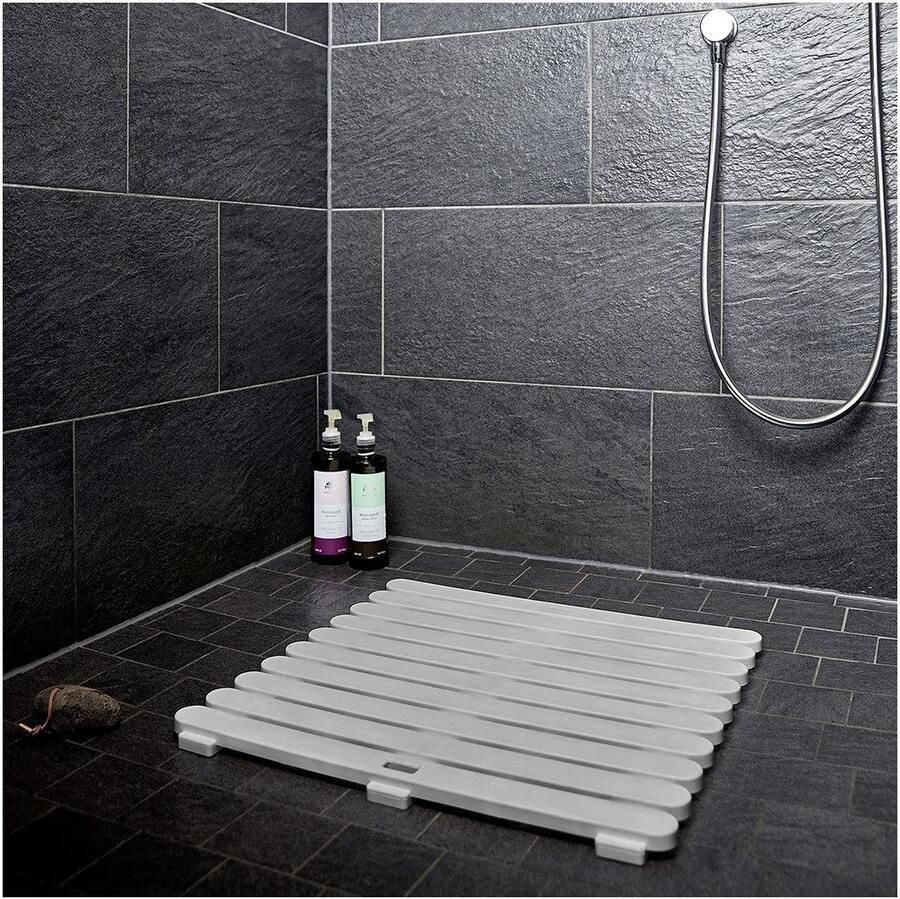 Wenko Douchemat Modell Indoor & Outdoor Douchetapijt van stevig kunststof antislip onderzijde (1 stuk)