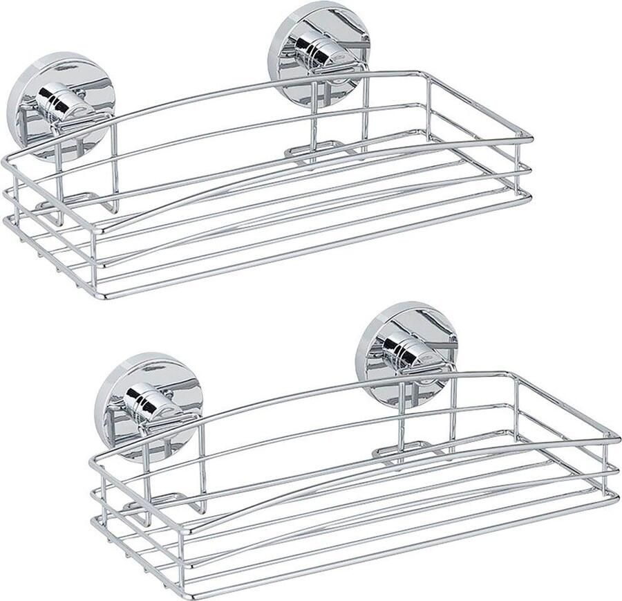 Wenko Doucherekje Vacuüm-Loc 1 mand 2 legplanken 2 haakjes (2 stuks)