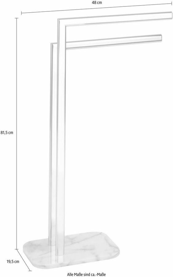 Wenko Handdoekenrek Albero onyx (2-delig)