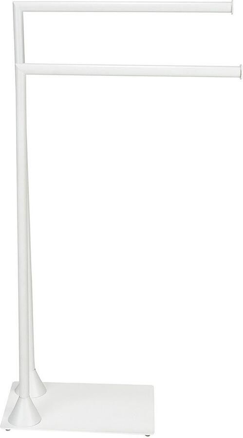 Wenko Handdoekenrek Model Hella van staal met 2 stangen voor handdoeken en kleding