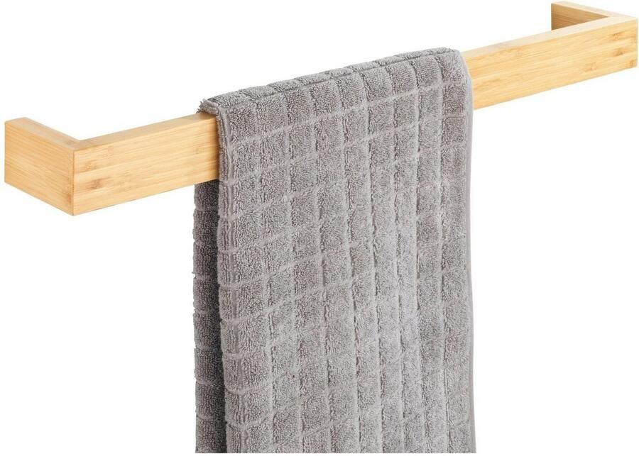 Wenko Handdoekhouder Bambusa Bxdxh: 60x5x9 cm