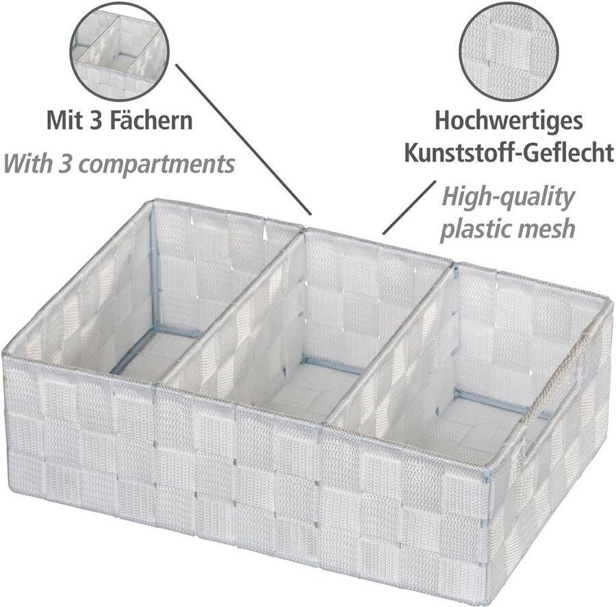 Wenko Organizer Adria 32 X 10 X 21 Cm Polypropyleen Wit