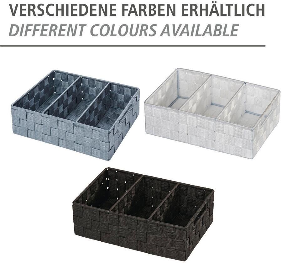 Wenko Organizer Adria 32 X 10 X 21 Cm Polypropyleen Zwart - Foto 2