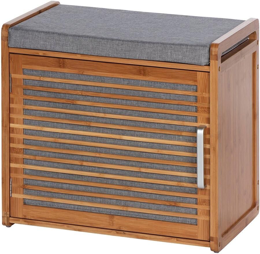 Wenko Schoenenbank Bahari BxDxH: 50x33x45 cm gemaakt van bamboe - Foto 4