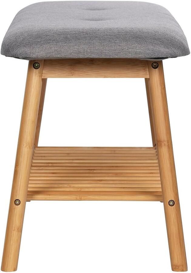 Wenko Schoenenbank Bahari BxDxH: 90x34x45 cm gemaakt van bamboe - Foto 6