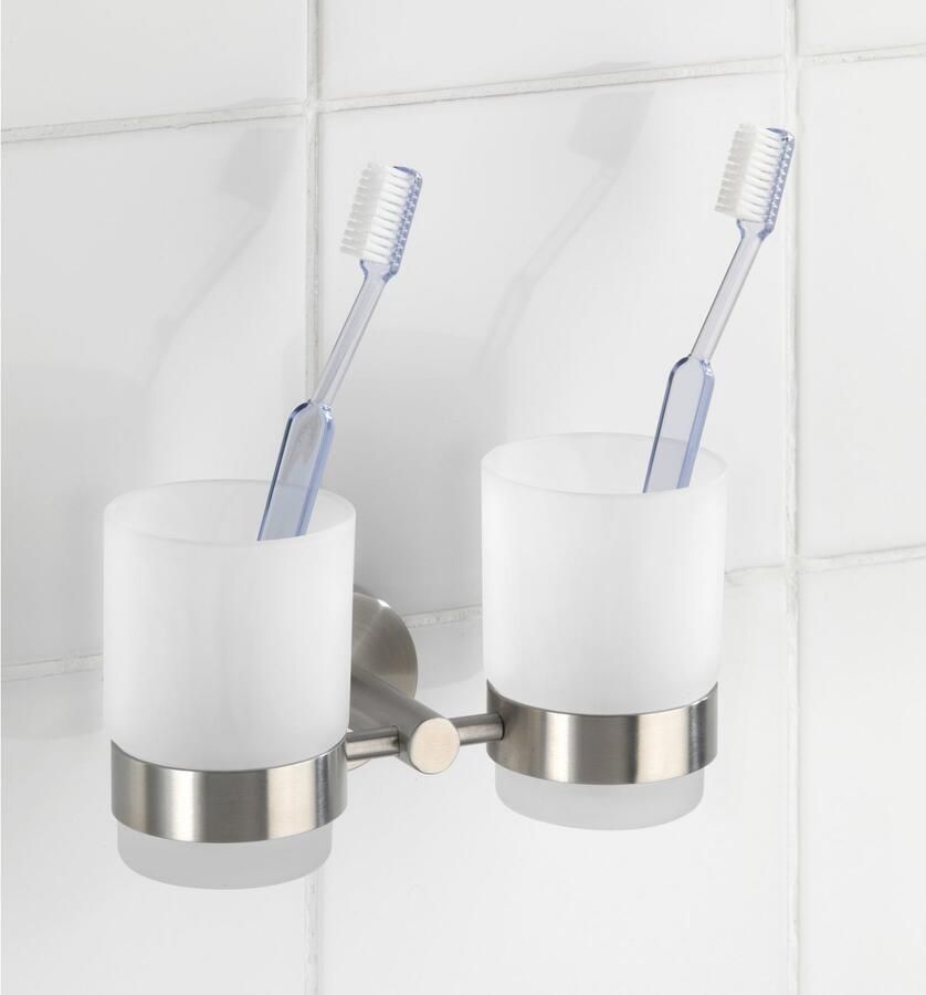 Wenko Tandenborstelhouder Duo Bosio gesatineerd