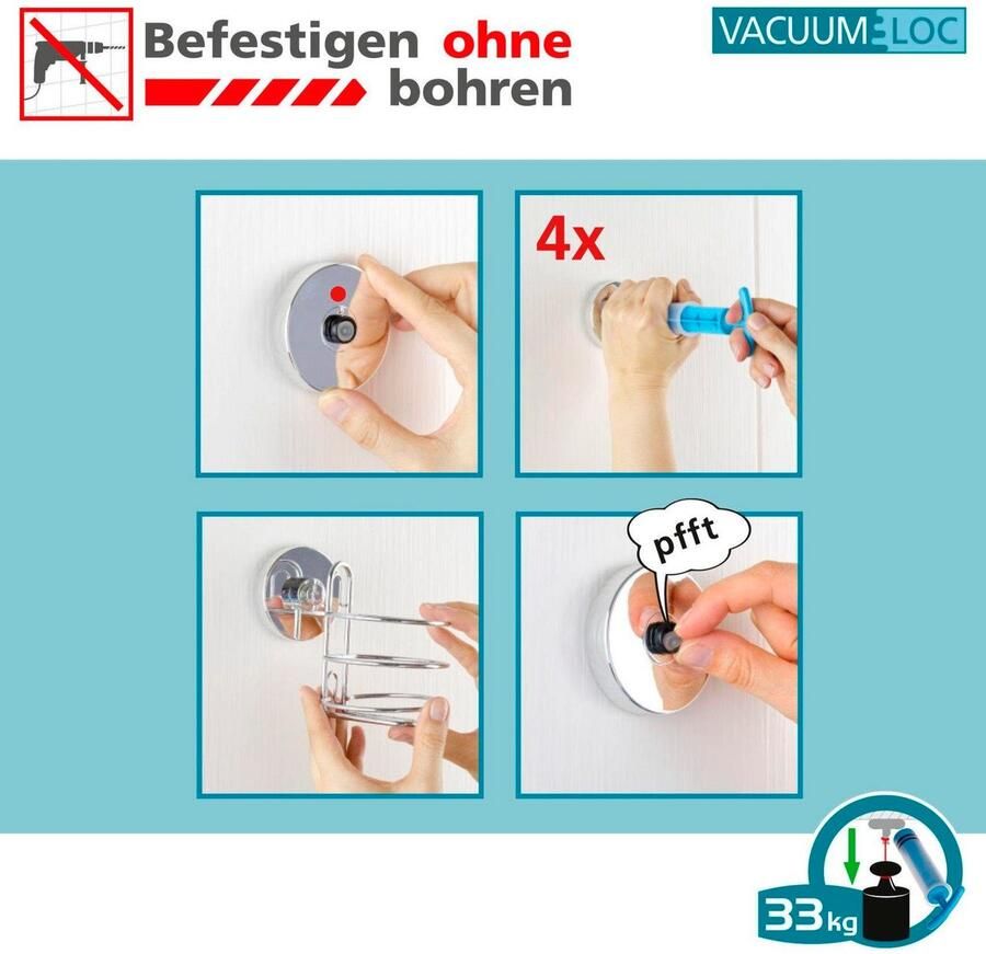 Wenko Toiletrolhouder Milazzo Vacuum-Loc