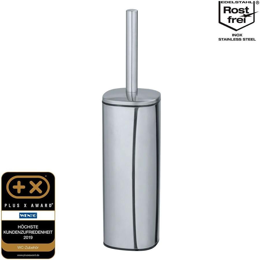 Wenko Toiletset Alassio van glanzend edelstaal