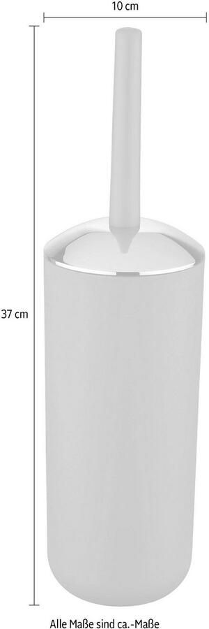 Wenko Toiletborstel En Houder Brasil 10 X 37 Cm Beige chroom