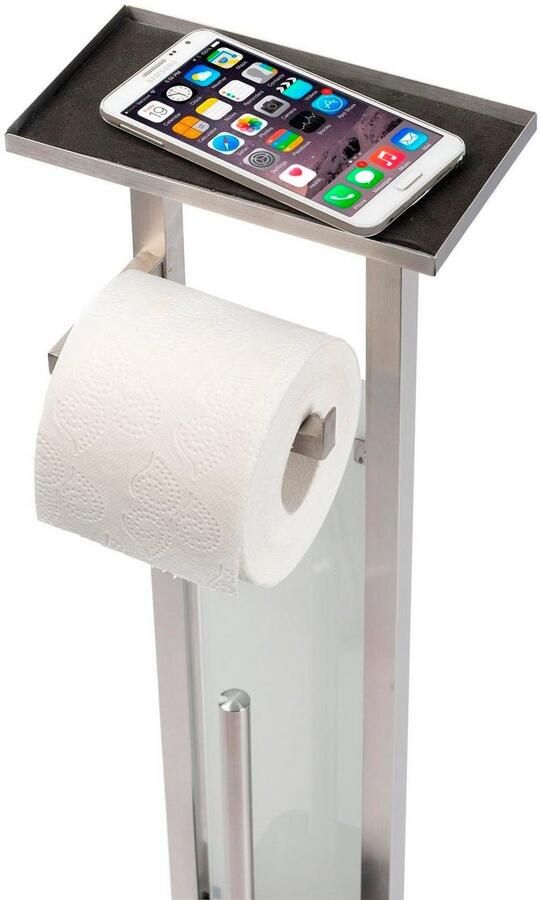 Wenko Toiletrolhouder- En Borstel Debar 70 5 Cm Rvs Zilver