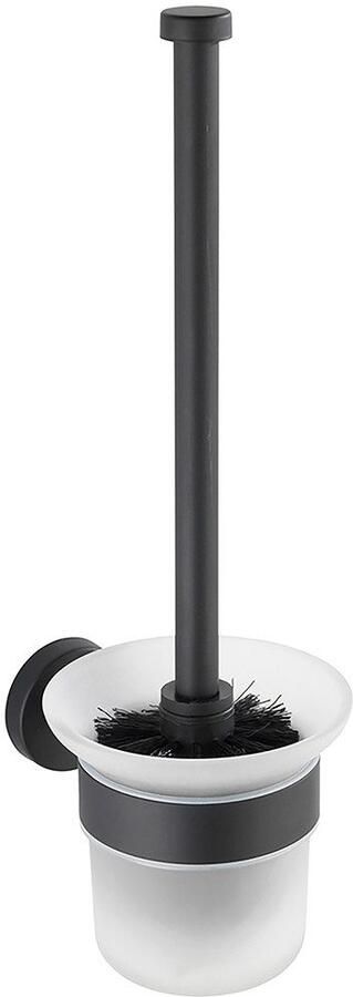 Wenko Toiletset Model Bosio incl. lijm voor wandbevestiging zonder boren bevestiging van roestvrij staal (2-delig)