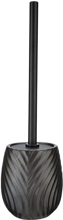 Wenko Toiletset Model Idro WC-borstelhouder van keramiek met lijnstructuur flexibel te plaatsen