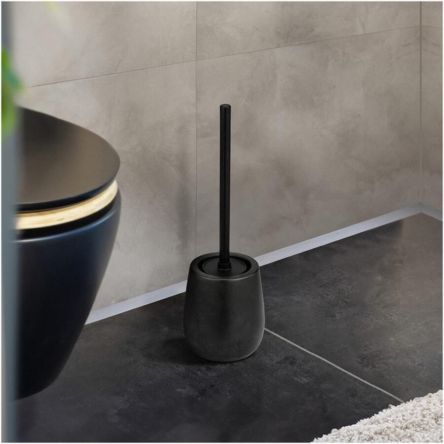Wenko Toiletset Model Nerno WC-borstelhouder van keramiek met verwisselbare borstelkop
