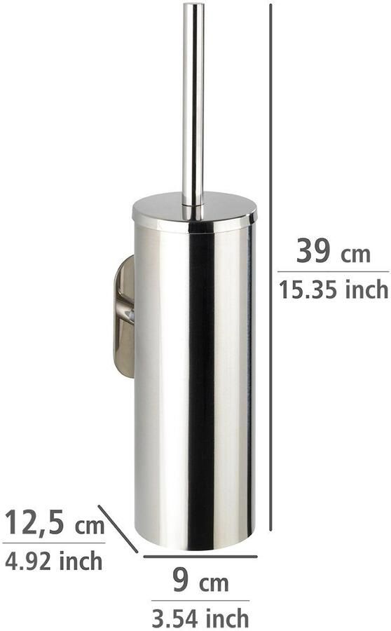 Wenko Toiletset Orea van roestvrij edelstaal (1 stuk)