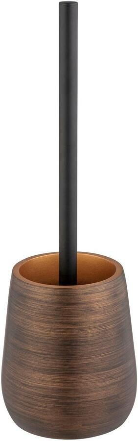 Wenko Toiletset Palena bronskleur met verwisselbare borstelkop