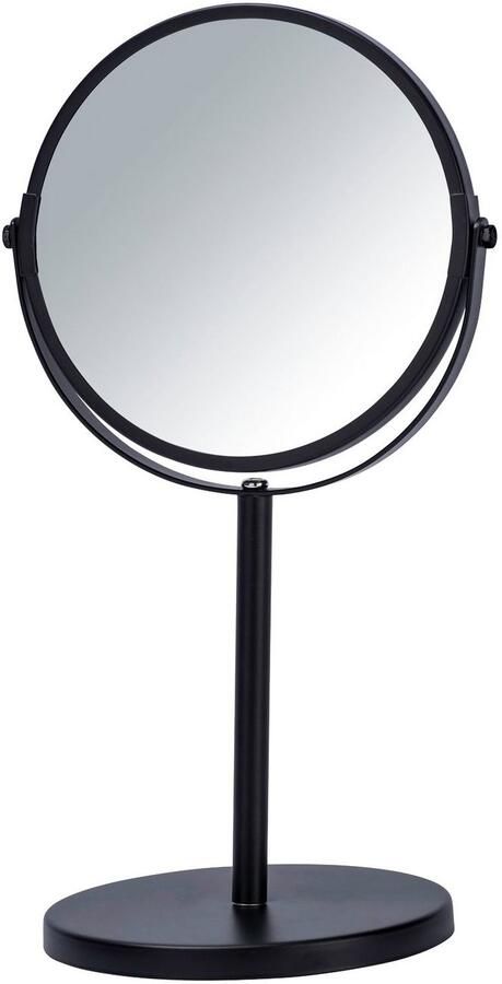 Wenko Opmaakspiegel 16 Cm Glas staal Zwart 3x vergroting