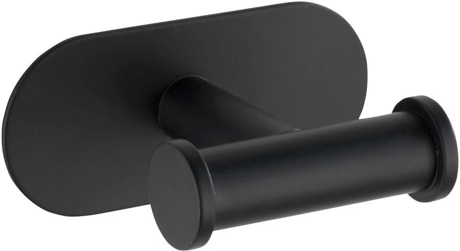 Wenko wandhaak Duo Orea 6 5 x 10 cm RVS matzwart 2-delig