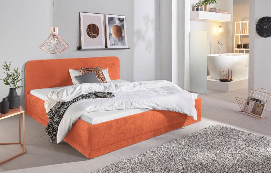 Westfalia Polsterbetten Gestoffeerd bed met bedkist bij uitvoering met matras
