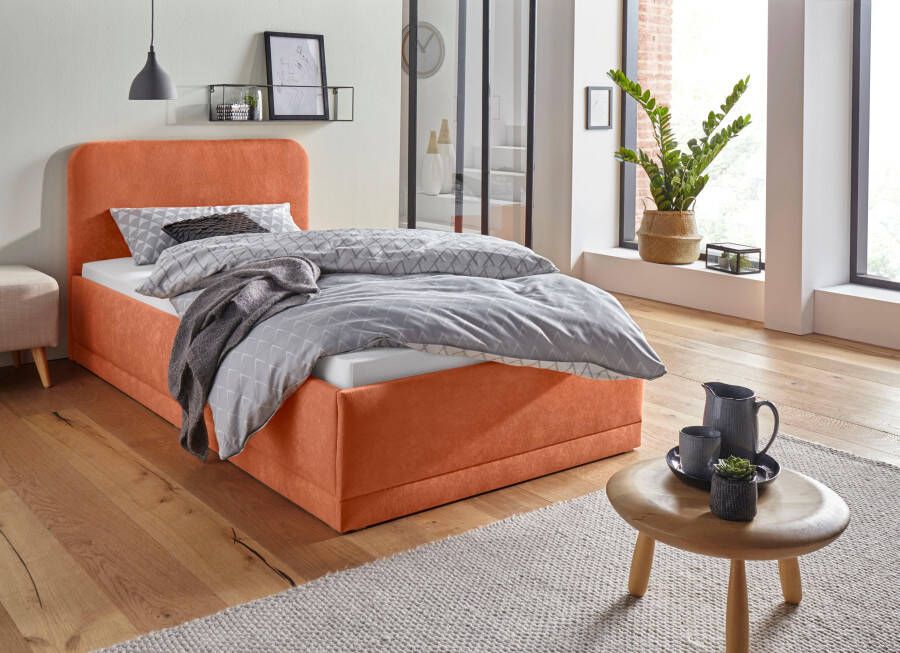 Westfalia Polsterbetten Gestoffeerd bed met bedkist bij uitvoering met matras