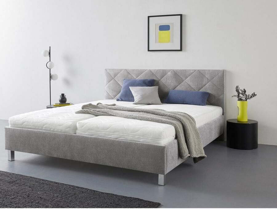 Westfalia Polsterbetten Gestoffeerd bed Padua met ruitvormig quiltwerk keuze uit 3 verschillende typen matrassen