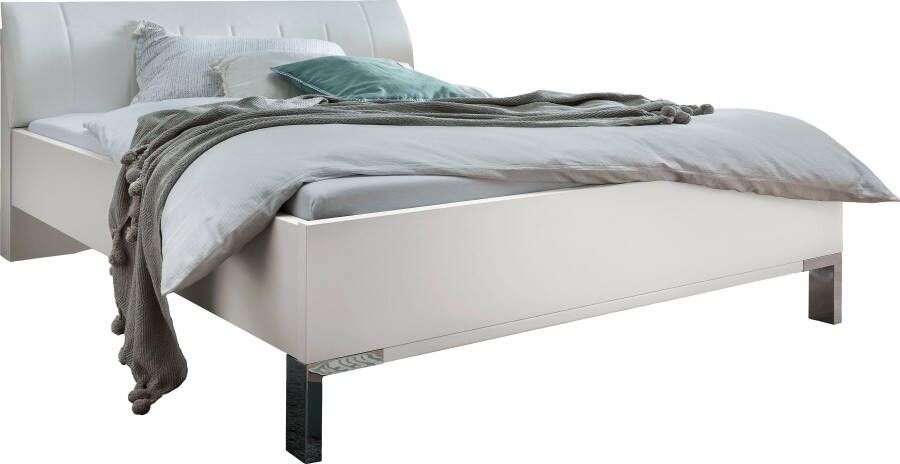 WIEMANN Futonbed Monaco met comfortabel bekleed hoofdbord