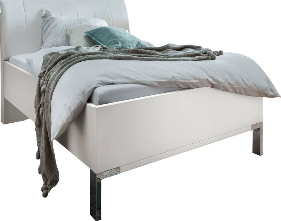 WIEMANN Futonbed Monaco met comfortabel bekleed hoofdbord