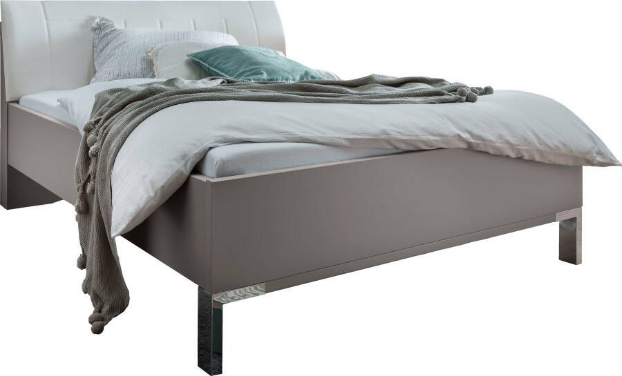 WIEMANN Futonbed Monaco met comfortabel bekleed hoofdbord