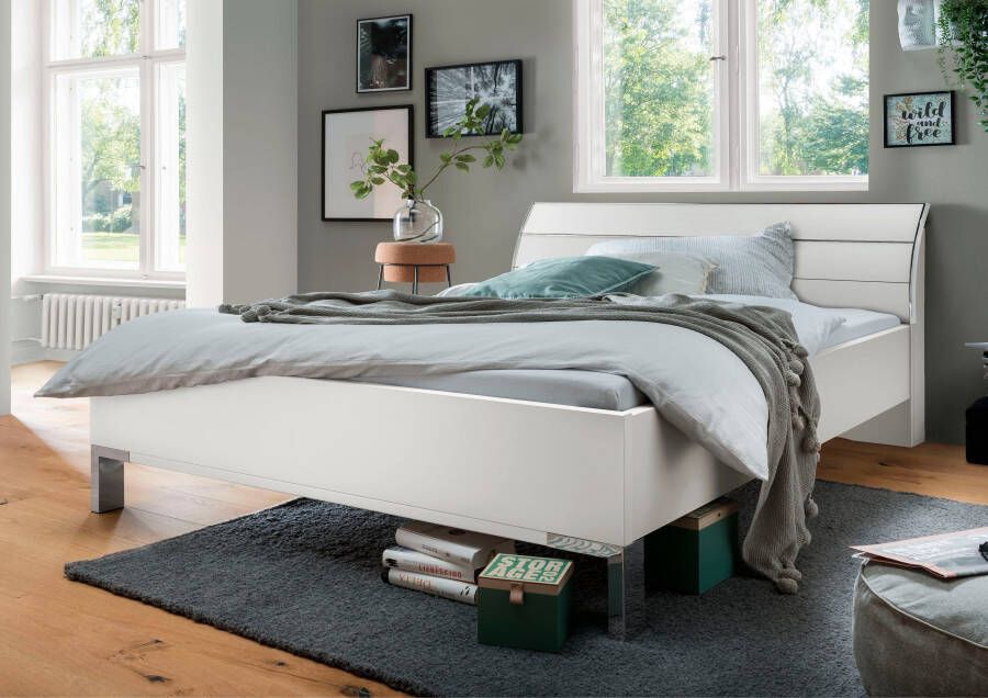 WIEMANN Futonbed Monaco met stijlvol houten hoofdbord made in germany