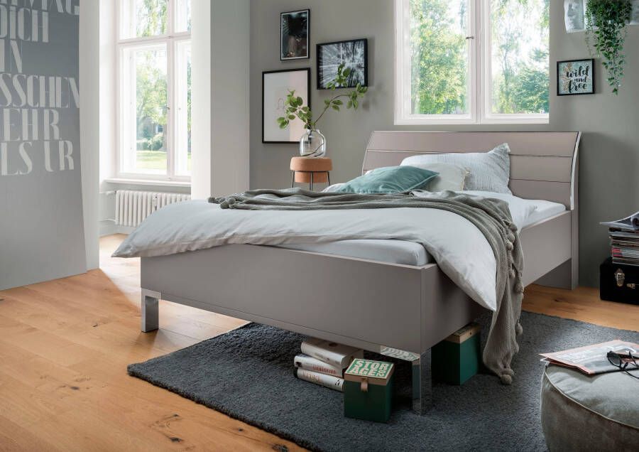 WIEMANN Futonbed Monaco met stijlvol houten hoofdbord made in germany