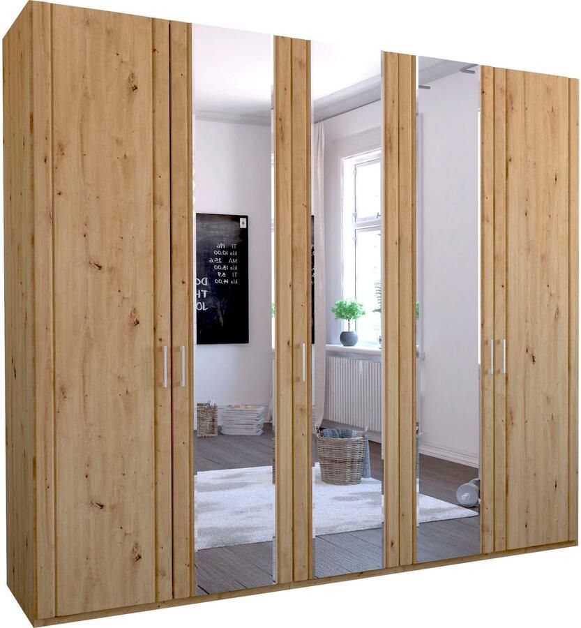 WIEMANN Draaideurkast Mainau met houten en spiegeldeuren