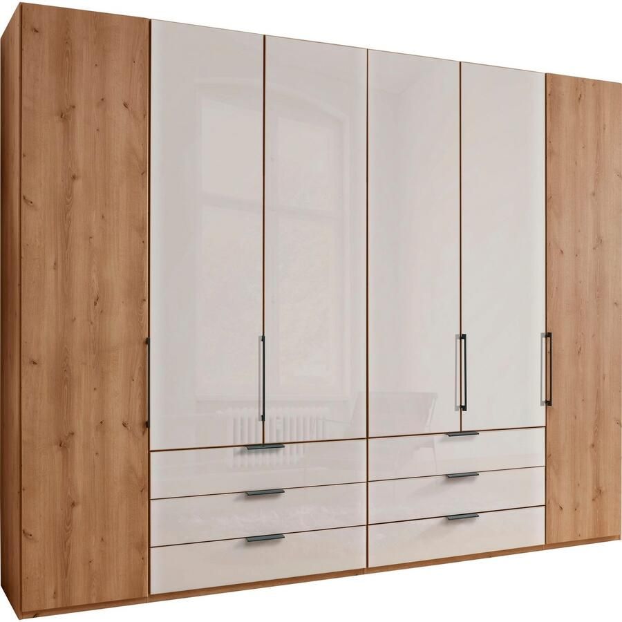 WIEMANN Draaideurkast Monaco met deels glazen front en hoogwaardig beslag inclusief demping