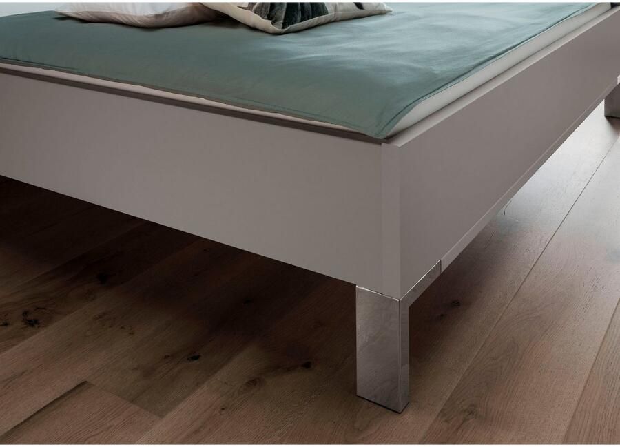 WIEMANN Futonbed Monaco Bedframe comfortabel gestoffeerd hoofdbord Gestoffeerd hoofdeinde van kunstleer verschillende maten in comforthoogte