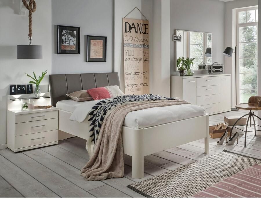 WIEMANN Gestoffeerd bed Bern viervoudig verstelbare lighoogte