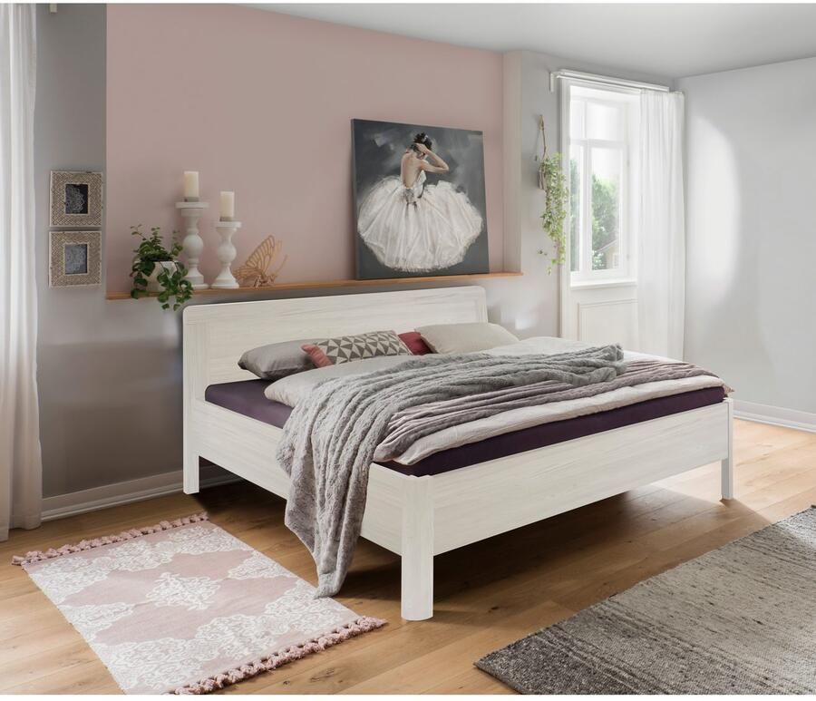 WIEMANN Houten bed Bern Bedframe voor slaapkamer verschillende maten en kleuren in comforthoogte