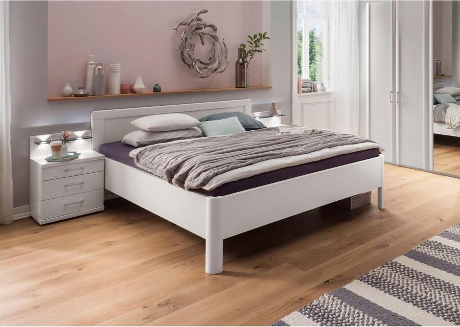 WIEMANN Houten bed Bern Bedframe voor slaapkamer verschillende maten en kleuren in comforthoogte