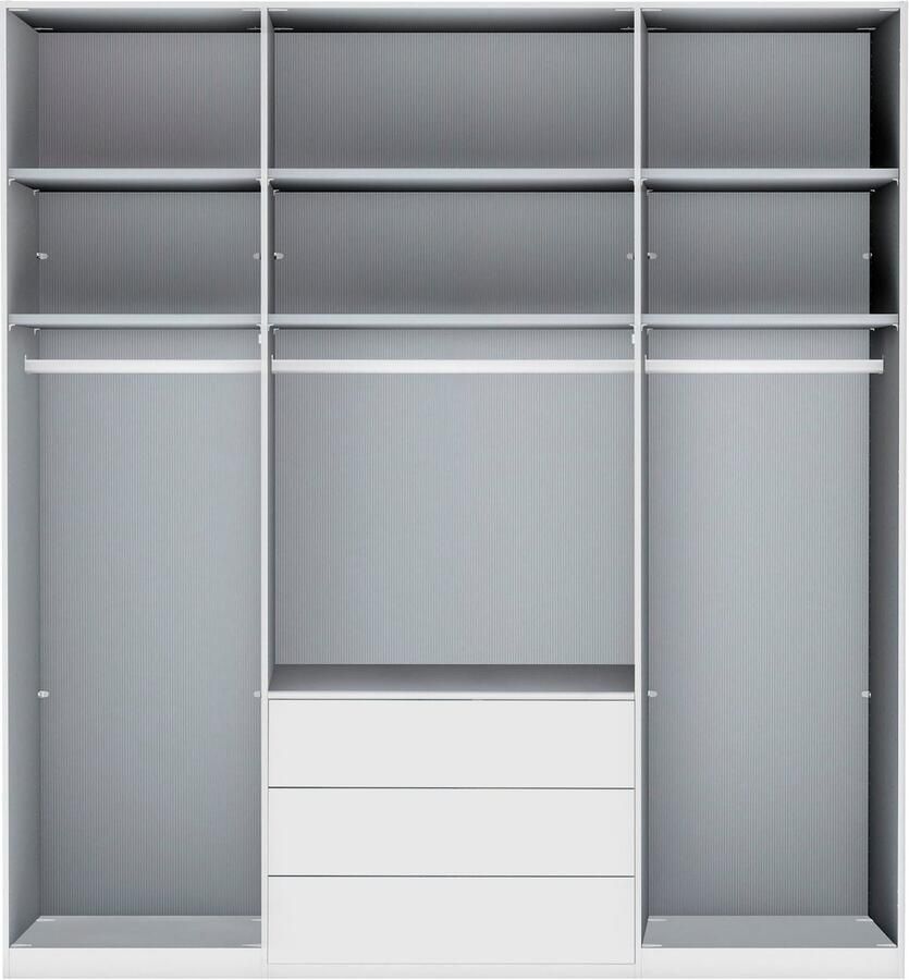 WIEMANN Vouwdeurkast Monaco met glazen front en hoogwaardig beslag