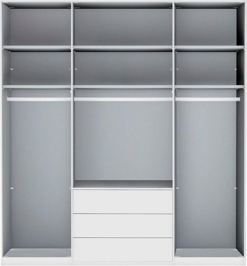 WIEMANN Vouwdeurkast Monaco met glazen front en hoogwaardig beslag