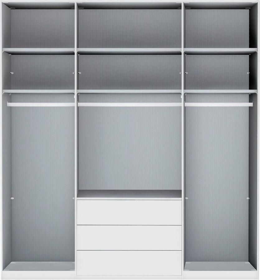 WIEMANN Vouwdeurkast Monaco met glazen front en hoogwaardig beslag